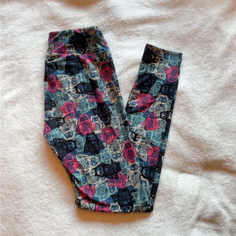 LuLaRoe One Size Leggings Owls